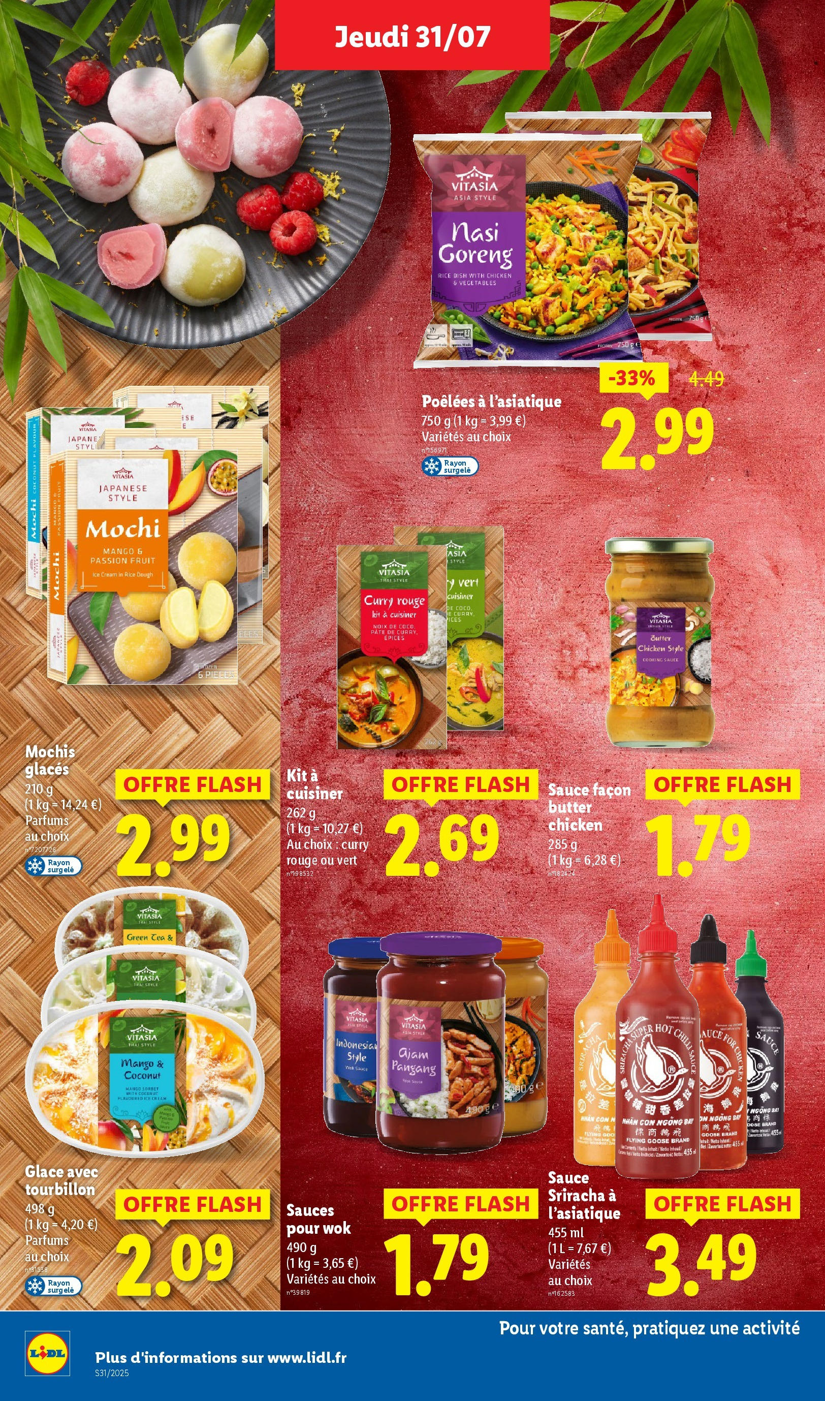 Catalogue LIDL du 30/07/2025 | Promo prospectus en ligne | Page: 26 | Produits: Glaces, Curry, Mochis, Noix