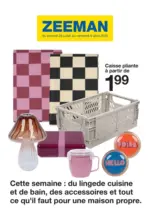 Zeeman Cette semaine : du lingede cuisine et de bain, des accessoires et tout ce qu'il faut pour une maison propre - au 08.08.2025