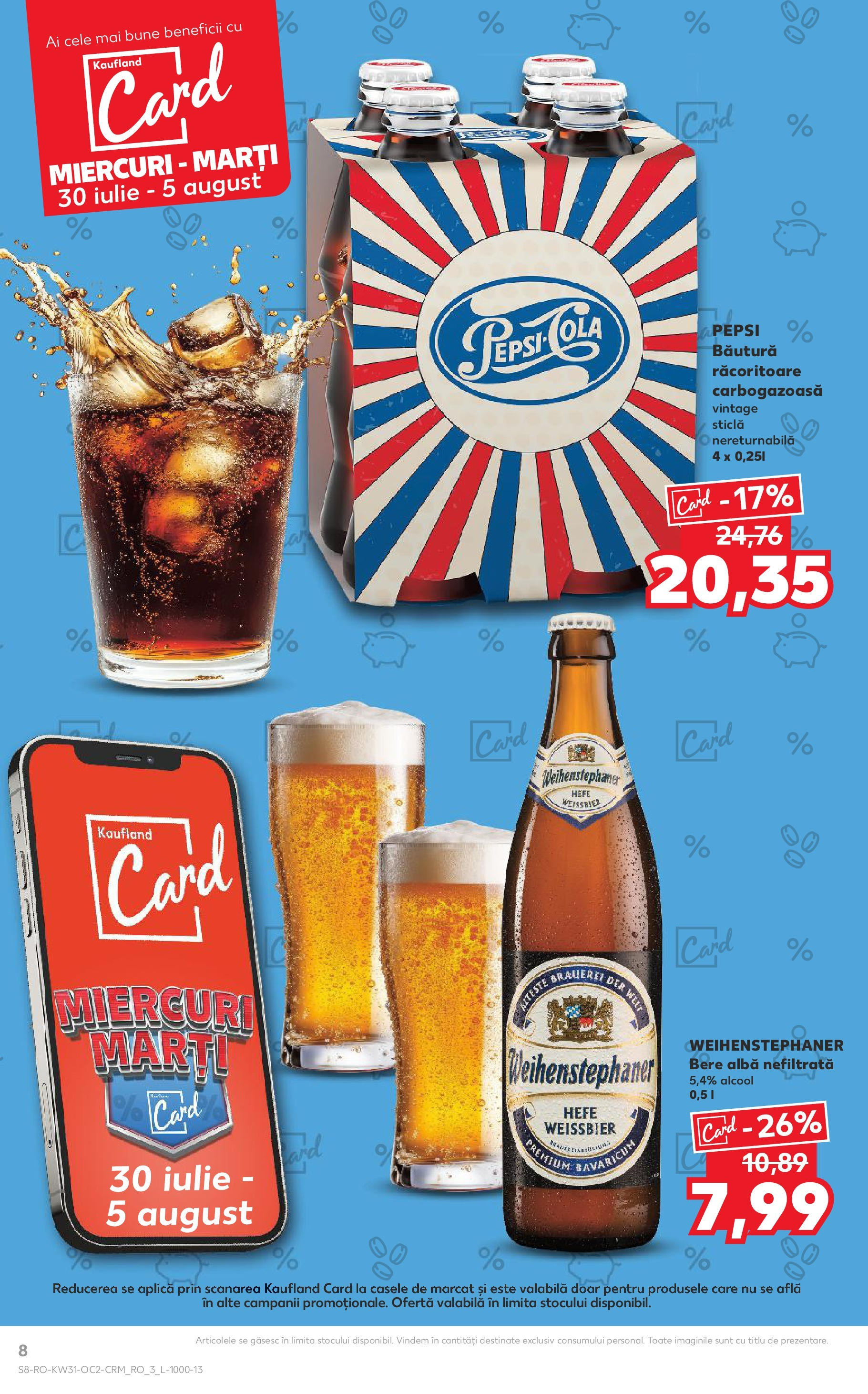 Catalog Kaufland - Zalau 30.07.2025 || Revista si Oferte | Pagină: 8 | Produse: Bere Catalog Kaufland - Zalau 30.07.2025 - Revista si Oferta | Pagină: 8 | Produse: Bere