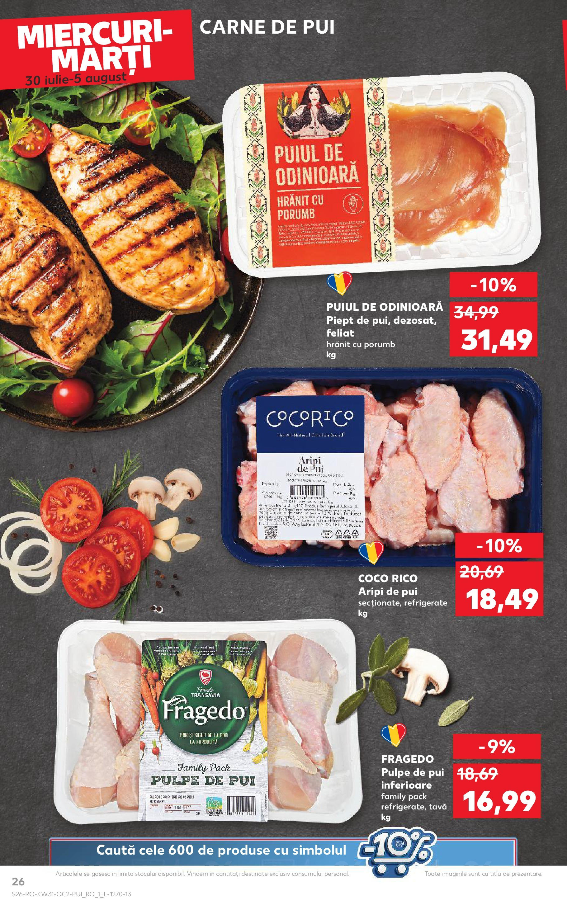 Catalog Kaufland - Zalau 30.07.2025 || Revista si Oferte | Pagină: 26 | Produse: Hacıyatmaz Kedi Oyuncağı, Carne De Pui, Porumb Catalog Kaufland - Zalau 30.07.2025 - Revista si Oferta | Pagină: 26 | Produse: Hacıyatmaz Kedi Oyuncağı, Carne De Pui, Porumb