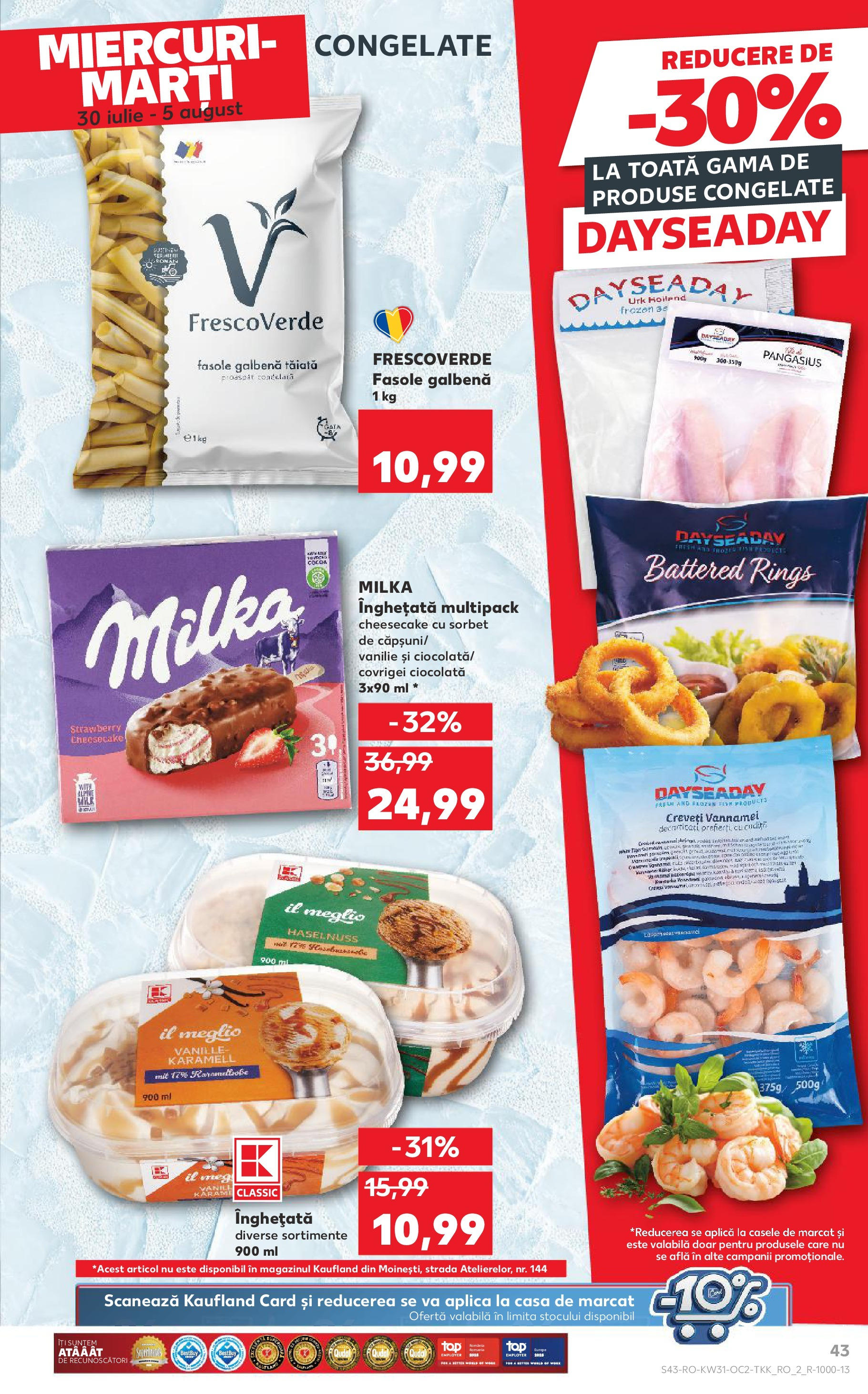 Catalog Kaufland - Zalau 30.07.2025 || Revista si Oferte | Pagină: 43 | Produse: Covrigei, Ciocolată, Esmer şeker, Înghețată Catalog Kaufland - Zalau 30.07.2025 - Revista si Oferta | Pagină: 43 | Produse: Covrigei, Ciocolată, Esmer şeker, Înghețată
