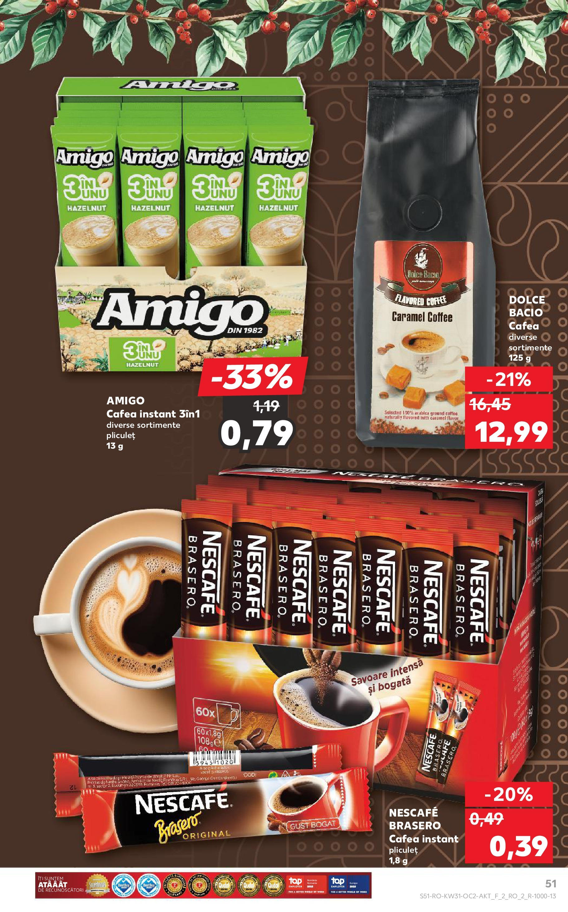 Catalog Kaufland - Zalau 30.07.2025 || Revista si Oferte | Pagină: 51 | Produse: Bacon, Cafea Catalog Kaufland - Zalau 30.07.2025 - Revista si Oferta | Pagină: 51 | Produse: Bacon, Cafea