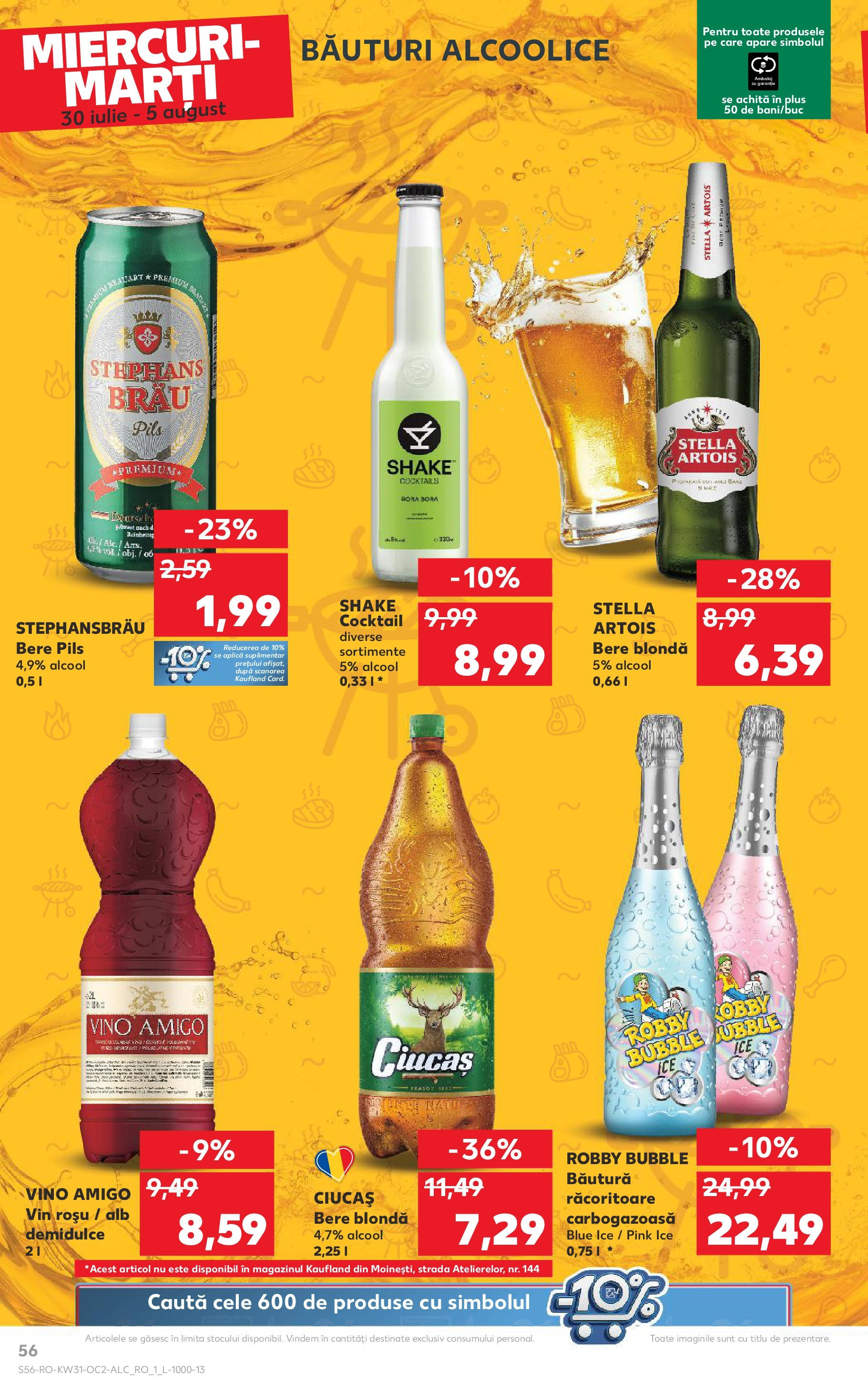 Catalog Kaufland - Zalau 30.07.2025 || Revista si Oferte | Pagină: 56 | Produse: Vin, Bere, Cocktail, Shake Catalog Kaufland - Zalau 30.07.2025 - Revista si Oferta | Pagină: 56 | Produse: Vin, Bere, Cocktail, Shake