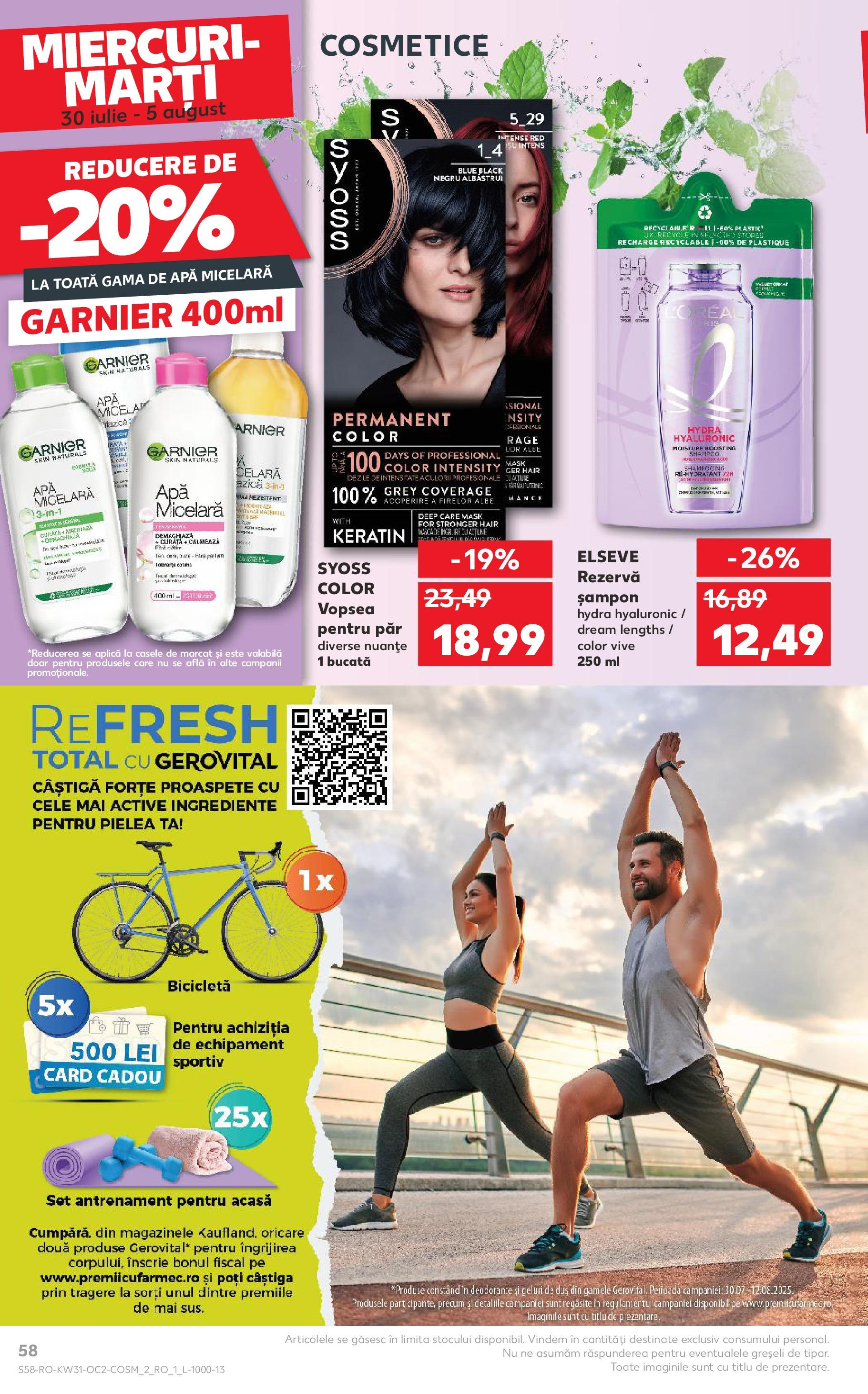 Catalog Kaufland - Zalau 30.07.2025 || Revista si Oferte | Pagină: 58 | Produse: Duș, Dana kuşbaşı, Șampon, Apă Catalog Kaufland - Zalau 30.07.2025 - Revista si Oferta | Pagină: 58 | Produse: Duș, Dana kuşbaşı, Șampon, Apă