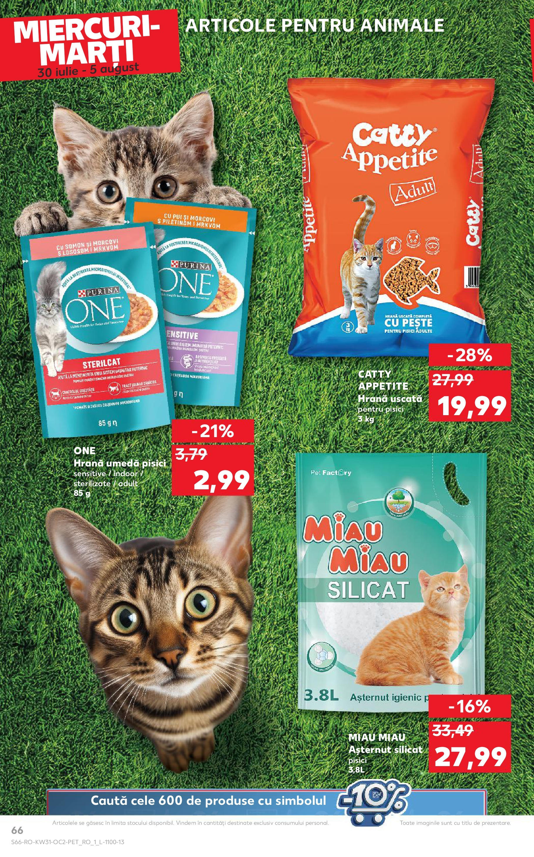 Catalog Kaufland - Zalau 30.07.2025 || Revista si Oferte | Pagină: 66 | Produse: Hacıyatmaz Kedi Oyuncağı, Pește, Morcovi Catalog Kaufland - Zalau 30.07.2025 - Revista si Oferta | Pagină: 66 | Produse: Hacıyatmaz Kedi Oyuncağı, Pește, Morcovi