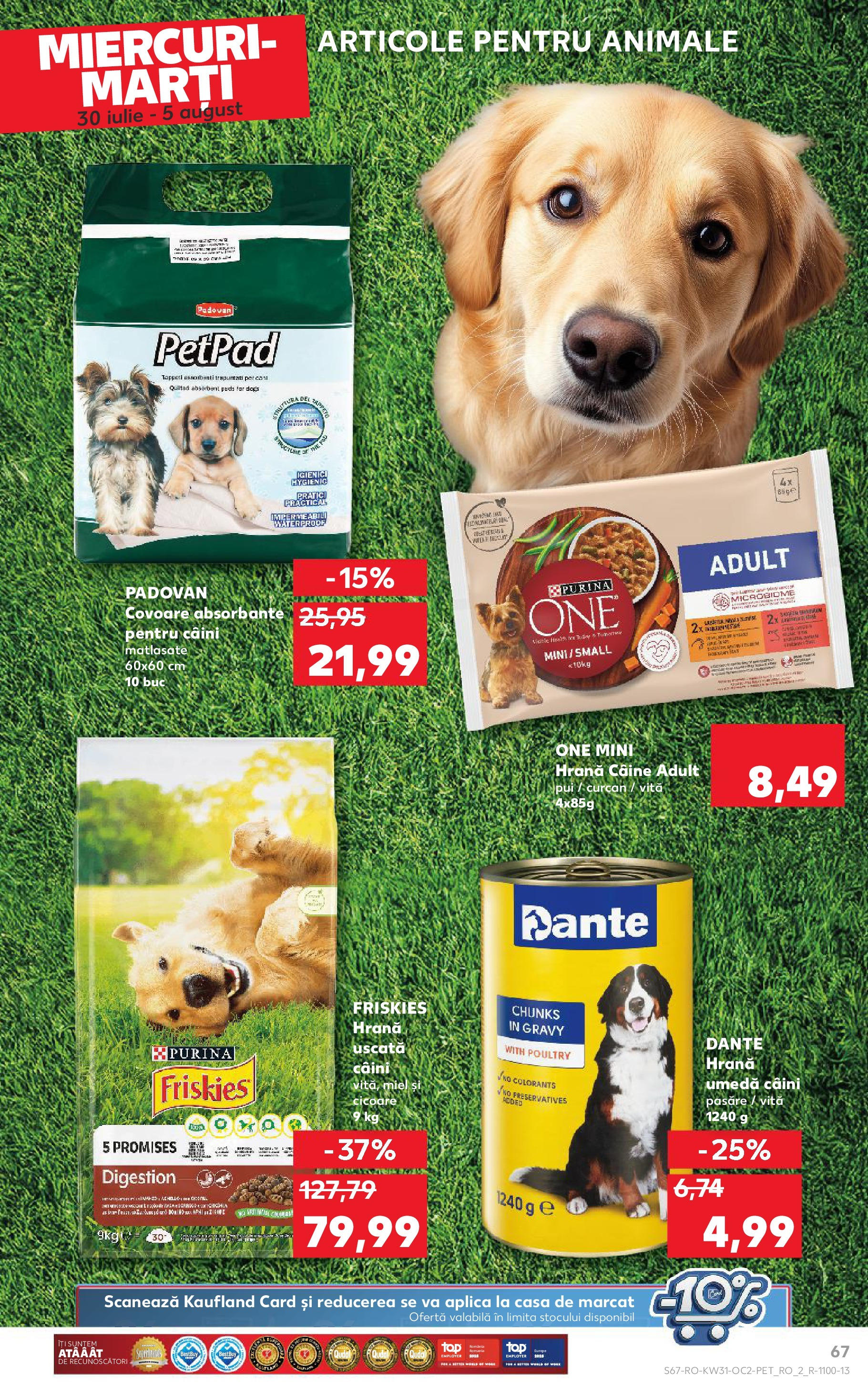 Catalog Kaufland - Zalau 30.07.2025 || Revista si Oferte | Pagină: 67 | Produse: Hacıyatmaz Kedi Oyuncağı, Absorbante Catalog Kaufland - Zalau 30.07.2025 - Revista si Oferta | Pagină: 67 | Produse: Hacıyatmaz Kedi Oyuncağı, Absorbante