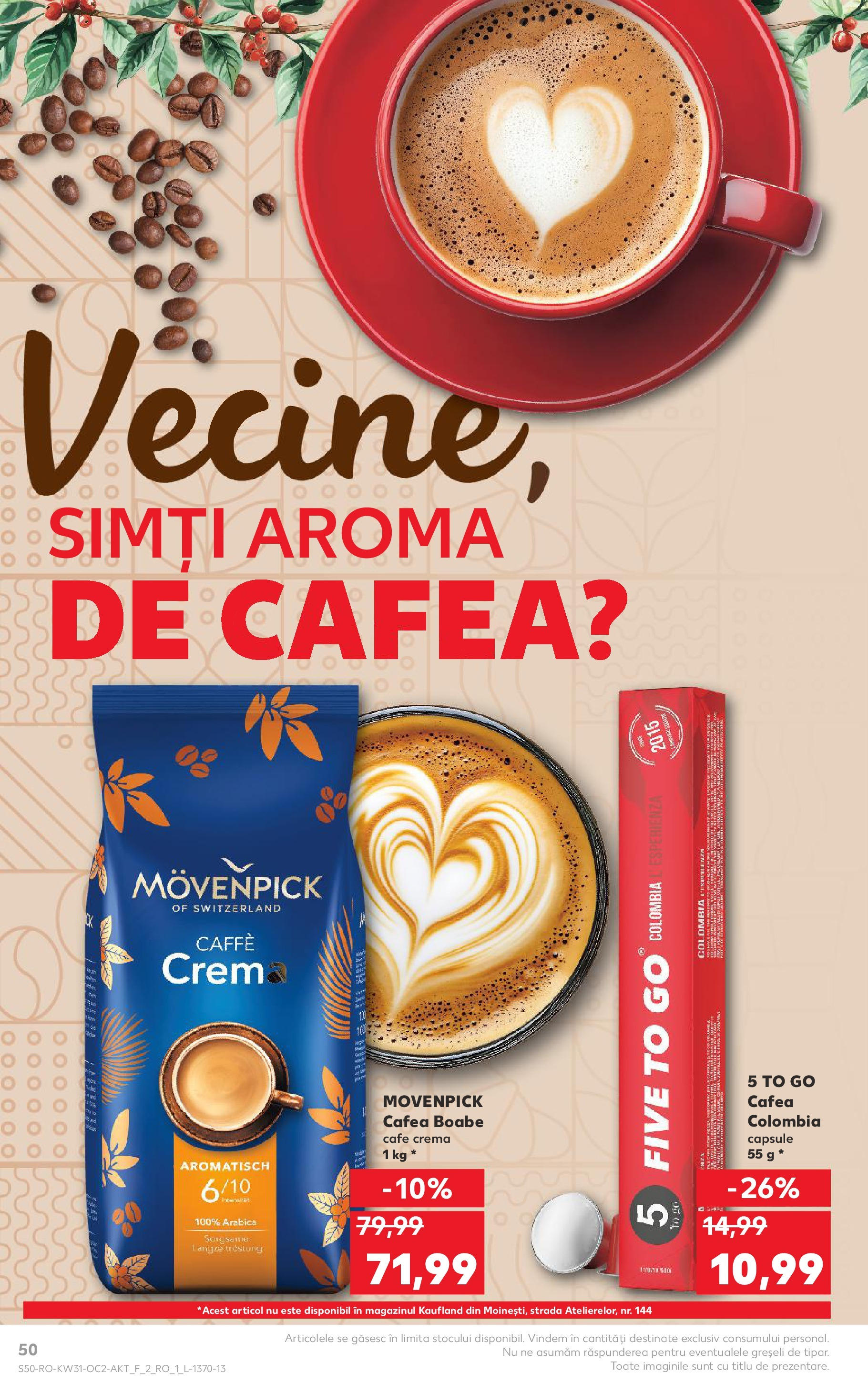 Catalog Kaufland - Viseu de Sus 30.07.2025 || Revista si Oferte | Pagină: 50 | Produse: Cremă, Cafea Catalog Kaufland - Viseu de Sus 30.07.2025 - Revista si Oferta | Pagină: 50 | Produse: Cremă, Cafea