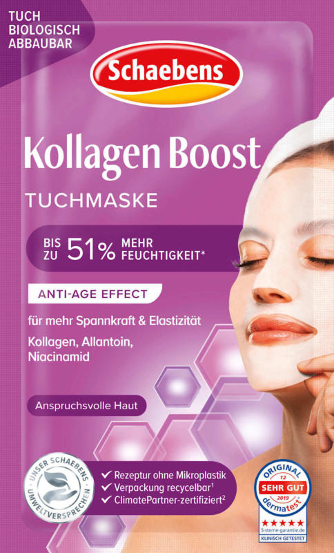 Schaebens Tuchmaske Kollagen Boost