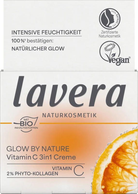 lavera NATURKOSMETIK Gesichtscreme Glow By Nature Vitamin C 3in1