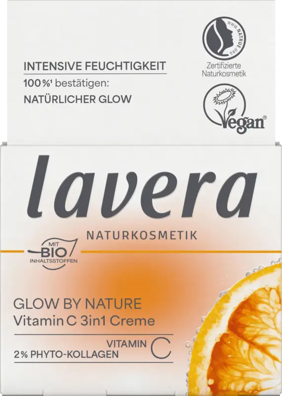 lavera NATURKOSMETIK Gesichtscreme Glow By Nature Vitamin C 3in1