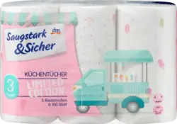 Saugstark&Sicher Küchentücher Design 3-lagig (3x100 Blatt)
