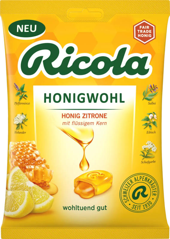 Ricola Bonbon, Honigwohl Honig Zitrone