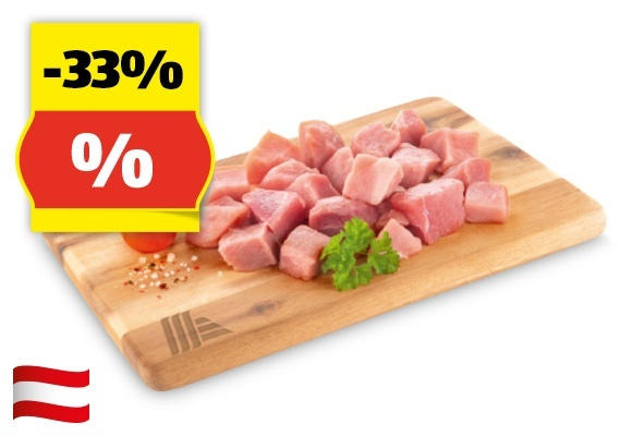 GENUSS 100% AUS ÖSTERREICH Schweinefleisch-Würfel