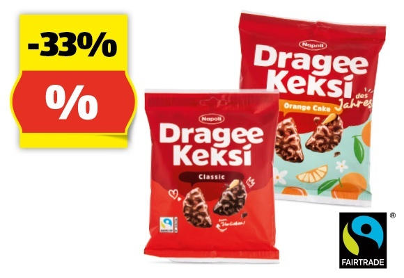 NAPOLI Dragee Keksi, 165 g