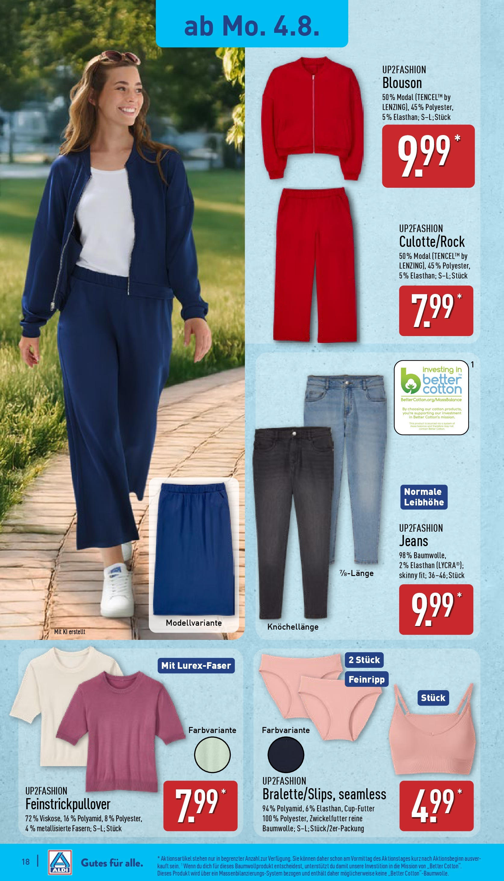 Aldi Prospekt 	 (ab 04.08.2025) » Angebote Online | Seite: 18 | Produkte: Up2fashion, Jeans