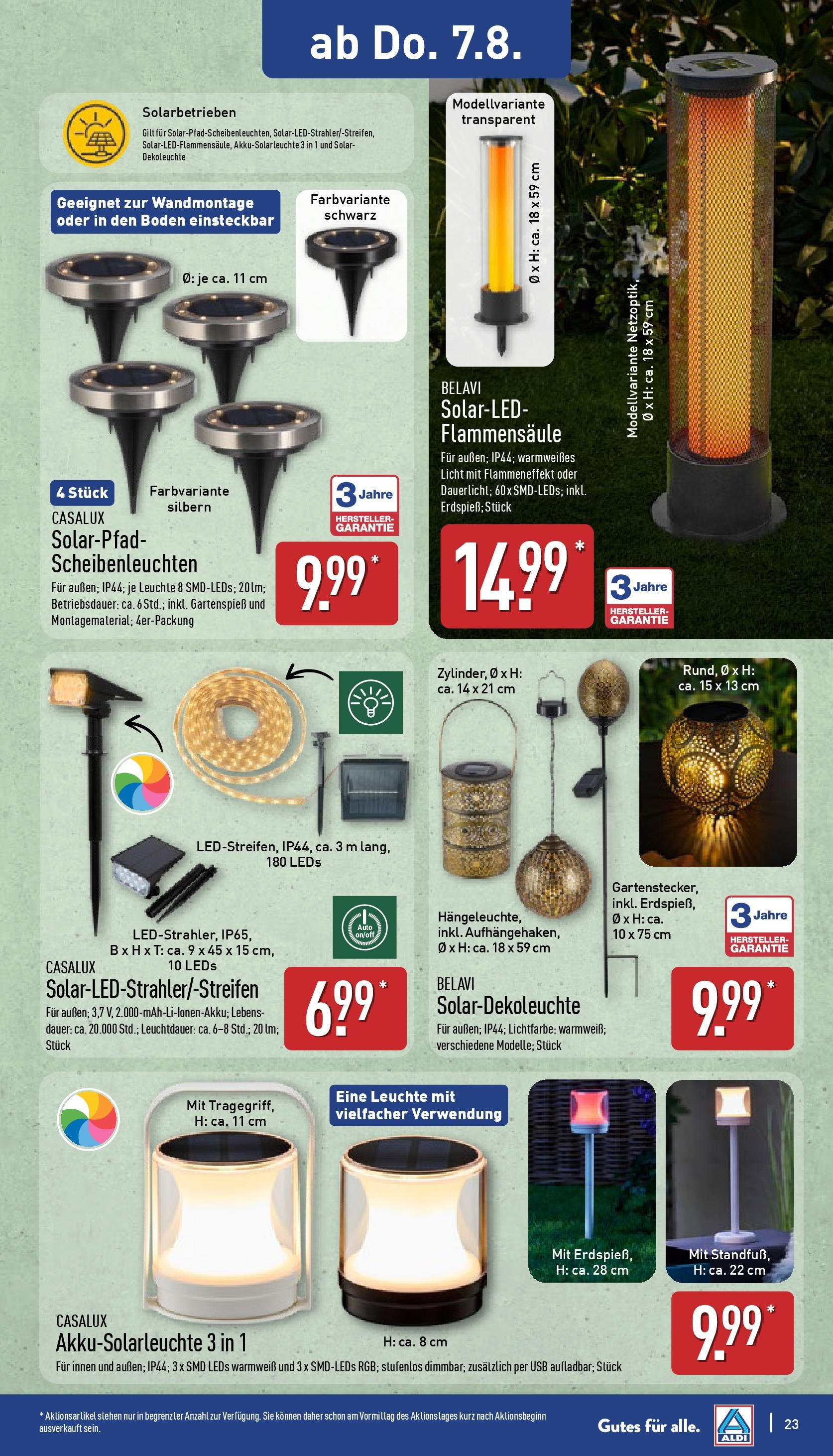 Aldi Prospekt 	 (ab 04.08.2025) » Angebote Online | Seite: 23 | Produkte: USB, Belavi