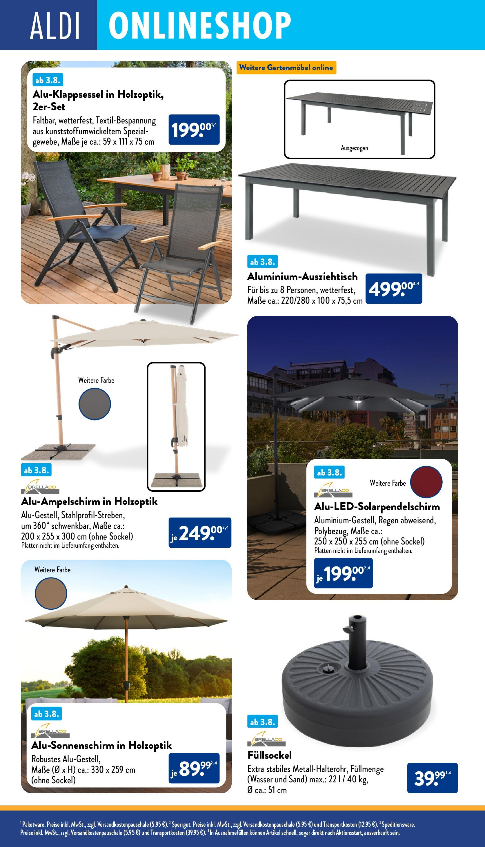 Aldi Prospekt 	 (ab 04.08.2025) » Angebote Online | Seite: 32 | Produkte: Gartenmöbel, Wasser