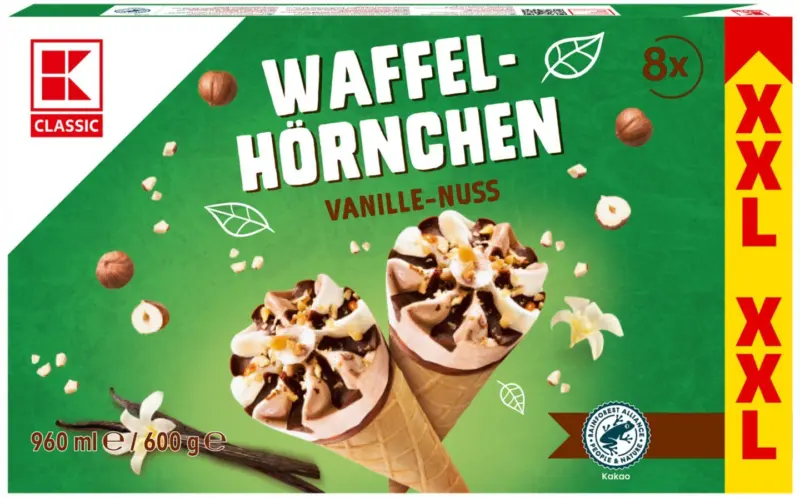 K-CLASSIC Сладолед във фуния различни вкусове