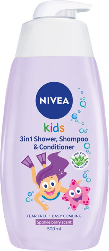 NIVEA KIDS Душ гел, шампоан или балсам различни видове