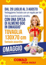 Tovaglia 130x70 cm fantasie assortite in omaggio
