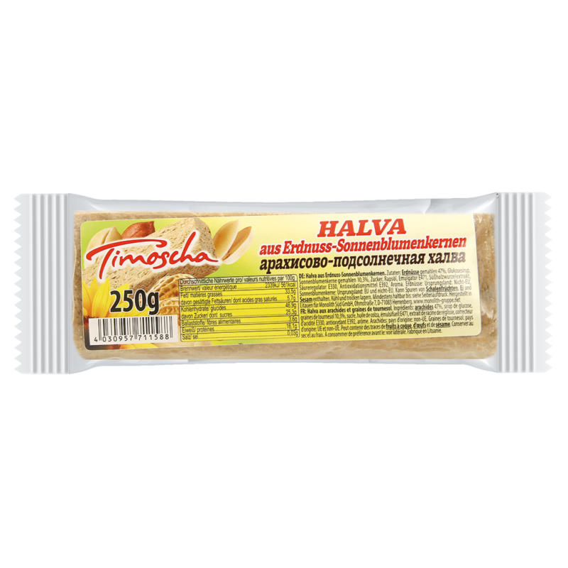 Erdnuss-Sonnenblumenkernen Halva