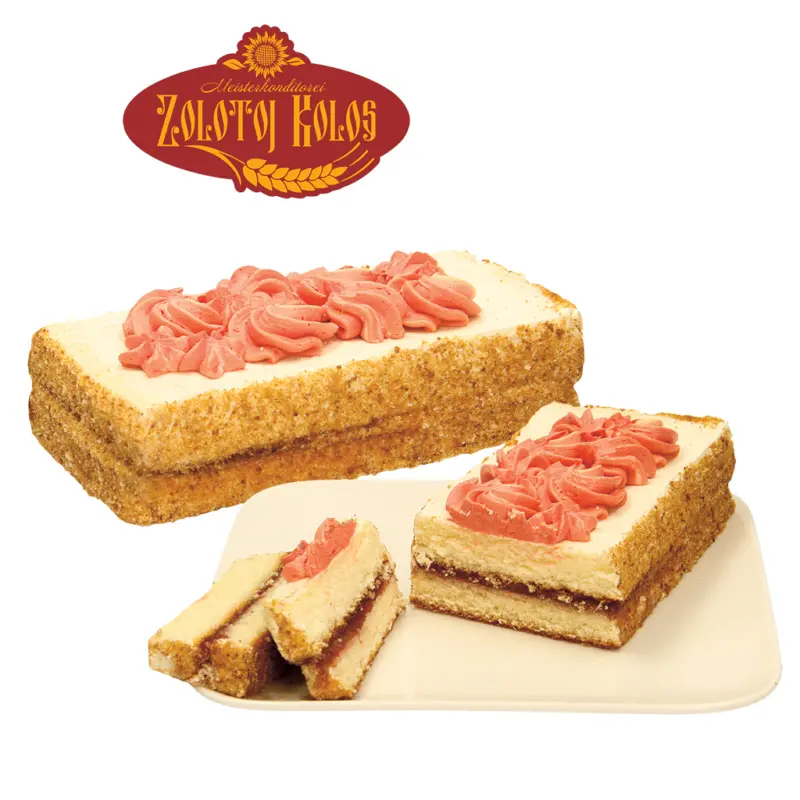 Biskuit Torte mit aromatisierter Fruchtfüllung