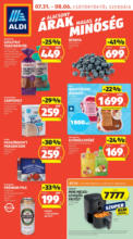 Aldi újság érvényessége 2025.08.06.-ig