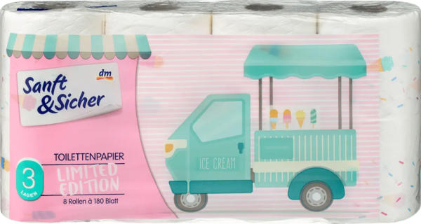 Sanft&Sicher Toilettenpapier Saison 3lagig 8x180 Blatt