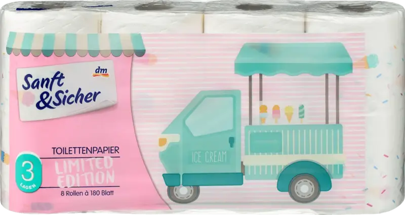 Sanft&Sicher Toilettenpapier Saison 3lagig 8x180 Blatt