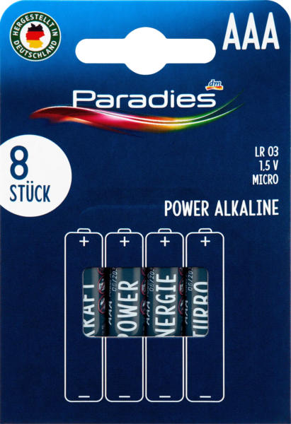 Paradies Batterien Power Micro AAA