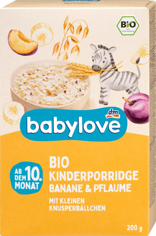 babylove Porridge Banane & Pflaume ab dem 10. Monat