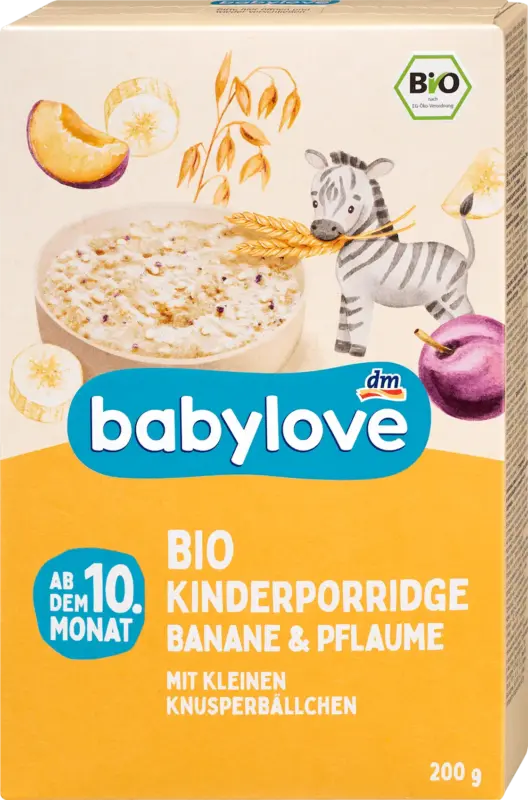 babylove Porridge Banane & Pflaume ab dem 10. Monat
