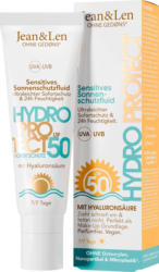 Jean&Len Sonnenfluid Gesicht sensitiv, hydro protect, LSF 50