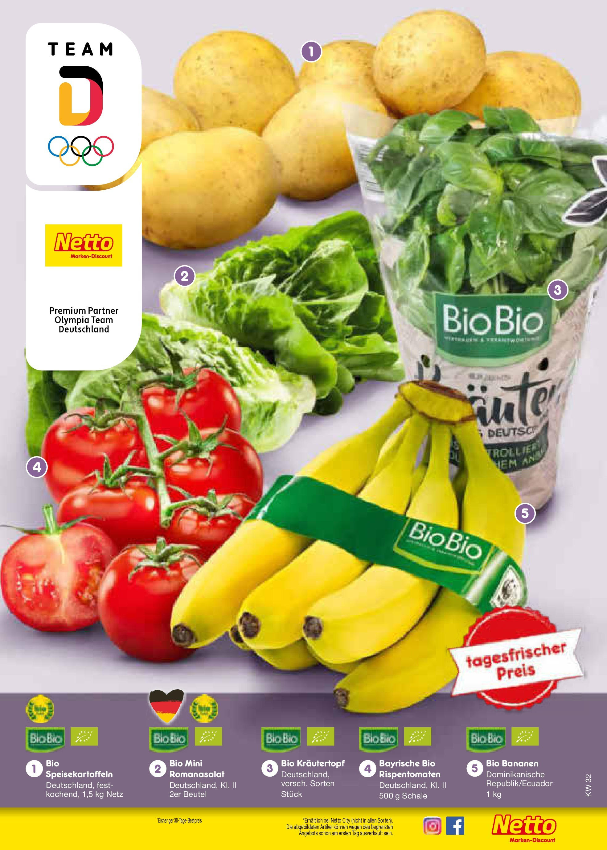 Netto Marken-Discount prospekt Bonn (ab 04.08.2025) » Angebote | Seite: 8 | Produkte: Bananen Netto Marken-Discount prospekt Bonn (ab 04.08.2025) » Angebote | Seite: 8 | Produkte: Bananen