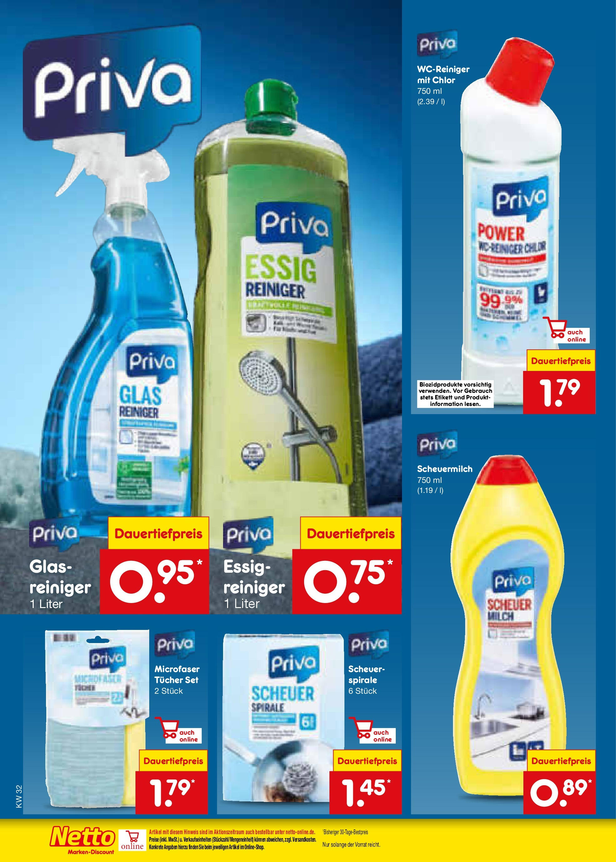 Netto Marken-Discount prospekt Bonn (ab 04.08.2025) » Angebote | Seite: 52 | Produkte: Milch, Essig Netto Marken-Discount prospekt Bonn (ab 04.08.2025) » Angebote | Seite: 52 | Produkte: Milch, Essig
