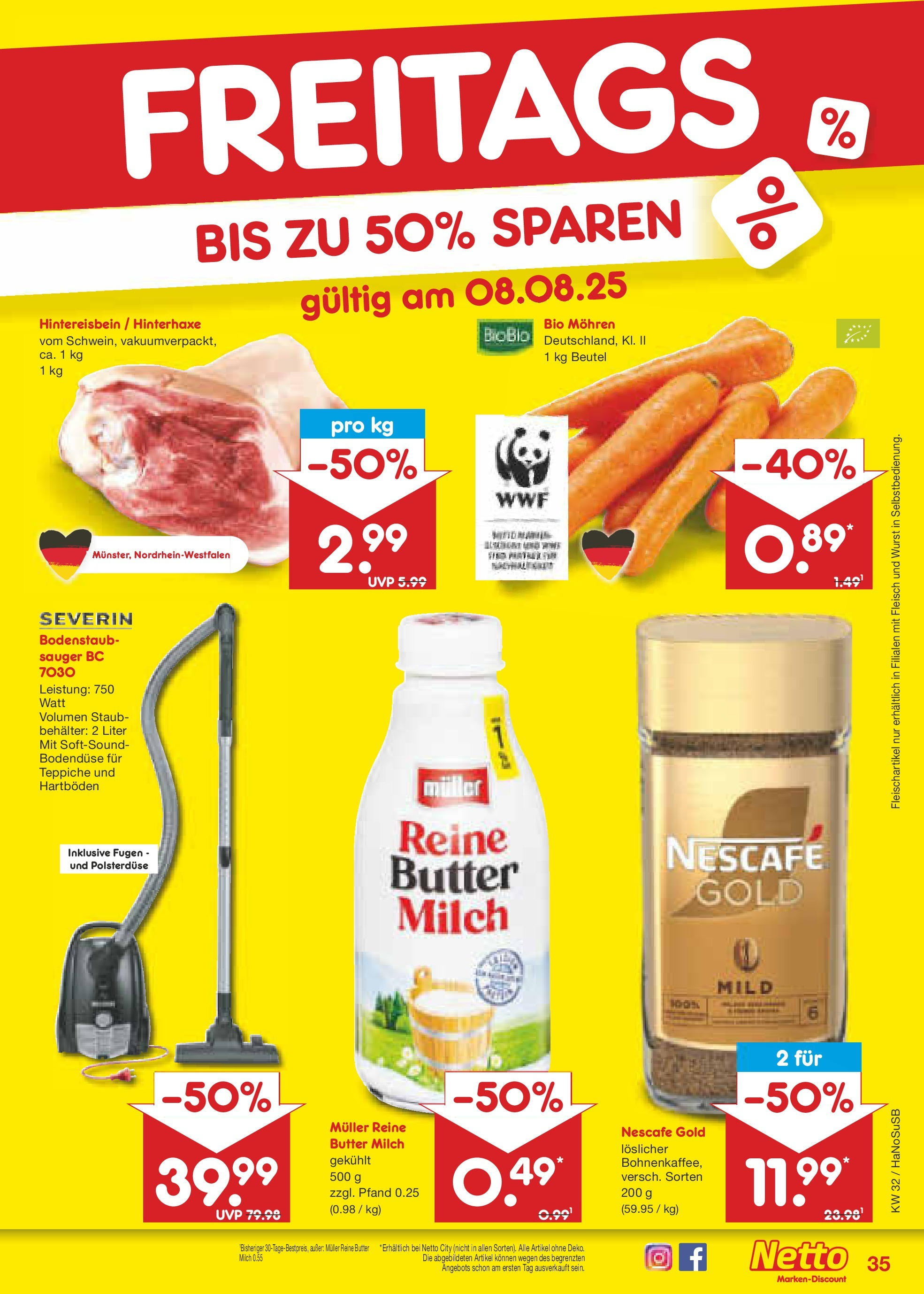 Netto Marken-Discount prospekt Wuppertal (ab 04.08.2025) » Angebote | Seite: 59 | Produkte: Nescafe, Milch, Wurst, Nescafe gold Netto Marken-Discount prospekt Wuppertal (ab 04.08.2025) » Angebote | Seite: 59 | Produkte: Nescafe, Milch, Wurst, Nescafe gold