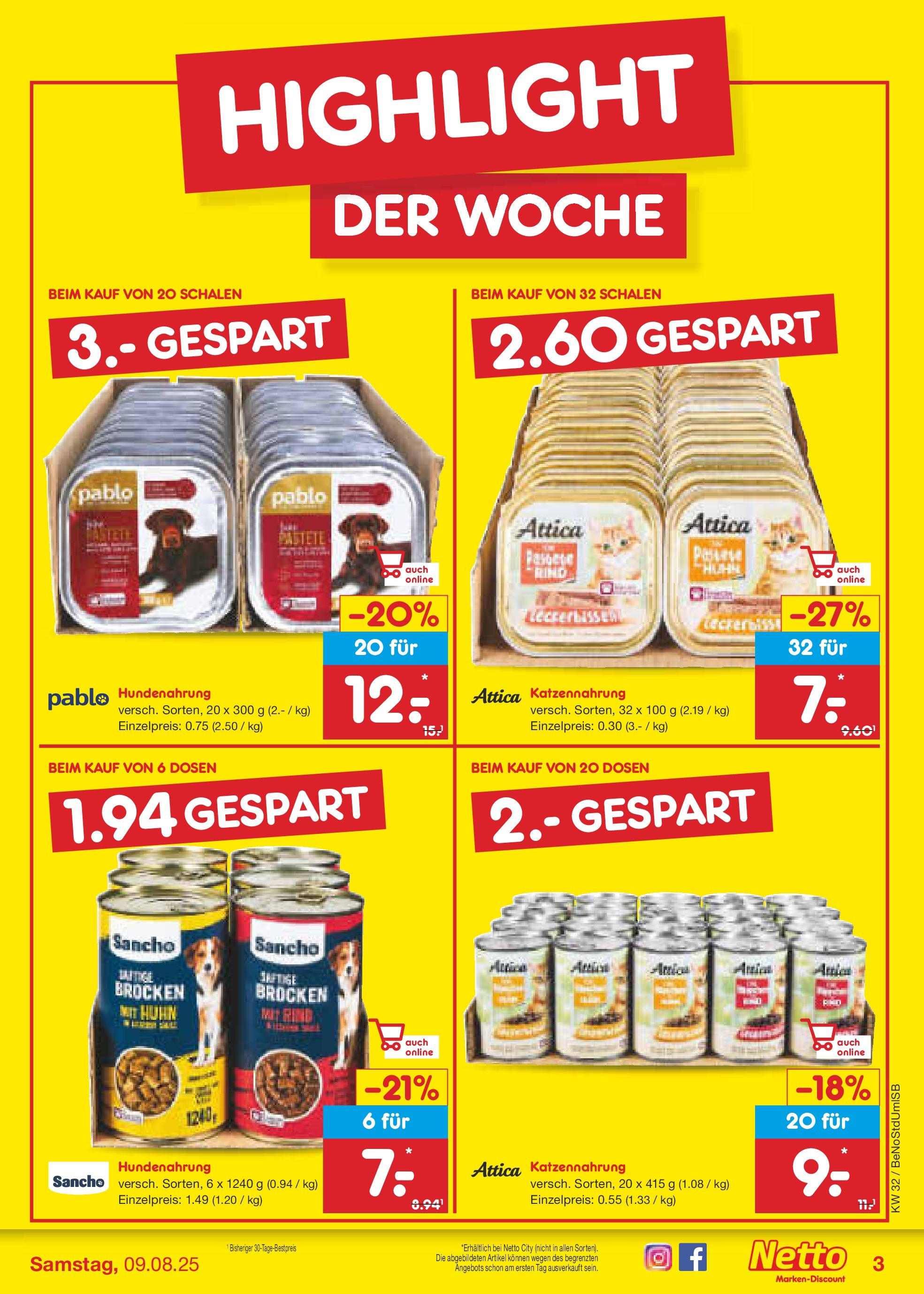 Netto Marken-Discount prospekt Berlin-Spandau (ab 04.08.2025) » Angebote | Seite: 3 Netto Marken-Discount prospekt Berlin-Spandau (ab 04.08.2025) » Angebote | Seite: 3