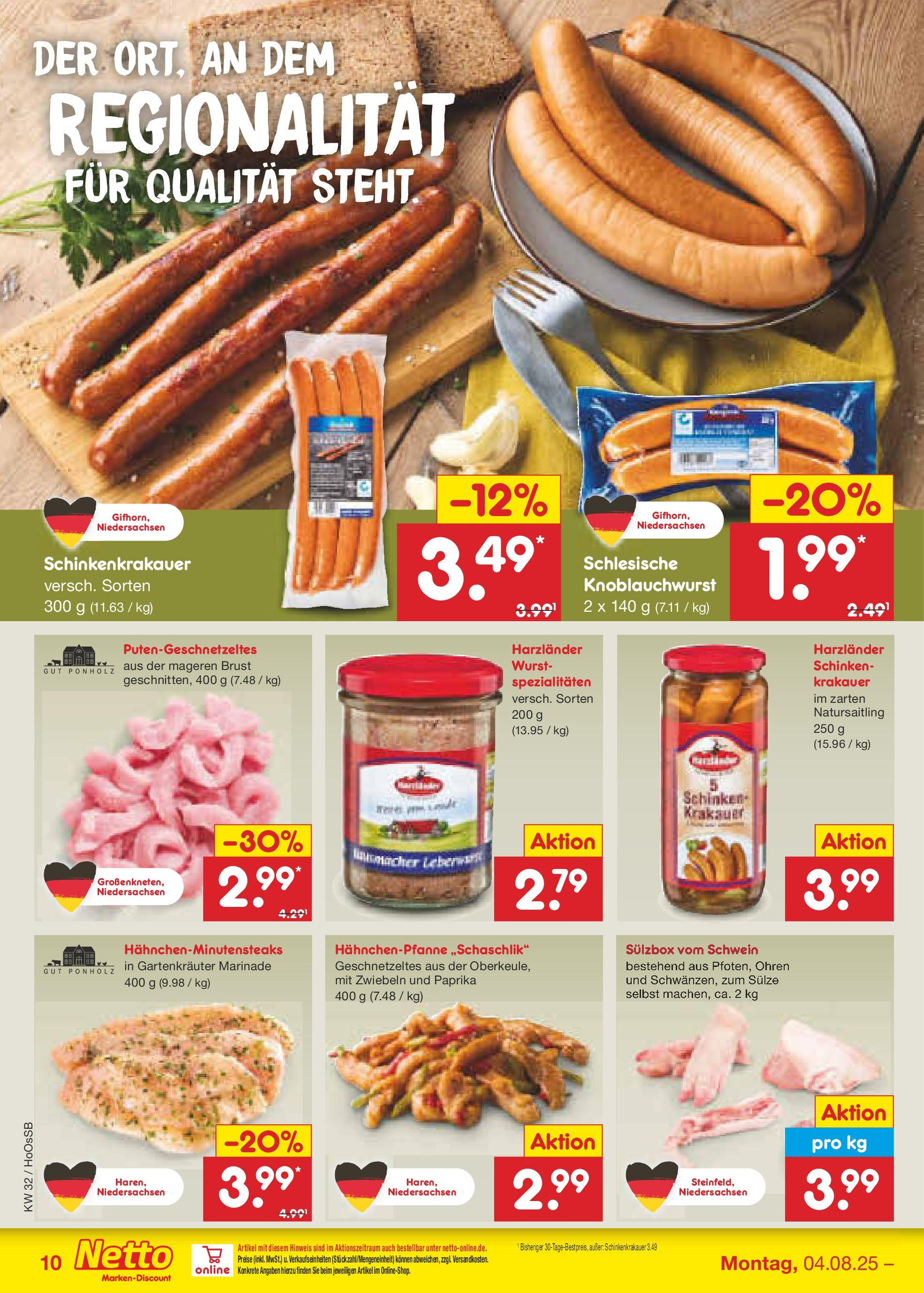 Netto Marken-Discount prospekt Braunschweig-Lamme (ab 04.08.2025) » Angebote | Seite: 12 | Produkte: Zwiebeln, Paprika, Wurst, Schinken Netto Marken-Discount prospekt Braunschweig-Lamme (ab 04.08.2025) » Angebote | Seite: 12 | Produkte: Zwiebeln, Paprika, Wurst, Schinken