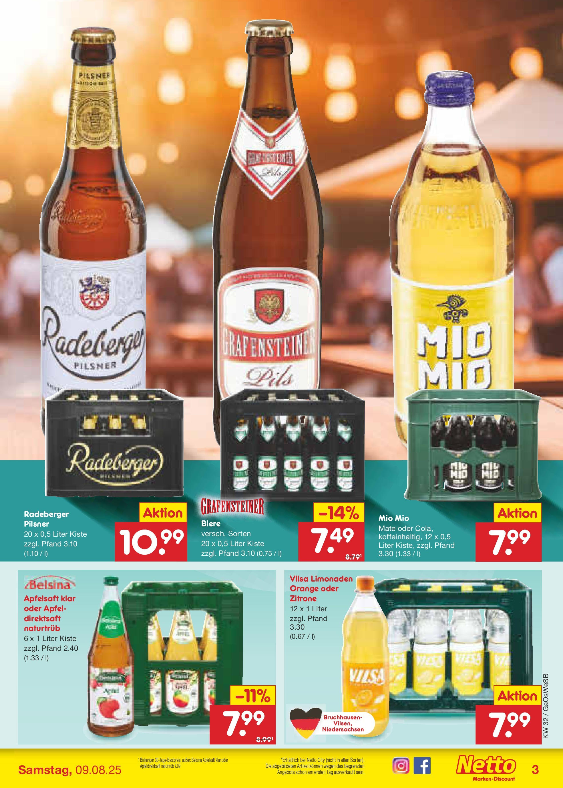 Netto Marken-Discount prospekt Moormerland (ab 04.08.2025) » Angebote | Seite: 35 | Produkte: Pils, Äpfel, Apfelsaft, Zitrone Netto Marken-Discount prospekt Moormerland (ab 04.08.2025) » Angebote | Seite: 35 | Produkte: Pils, Äpfel, Apfelsaft, Zitrone