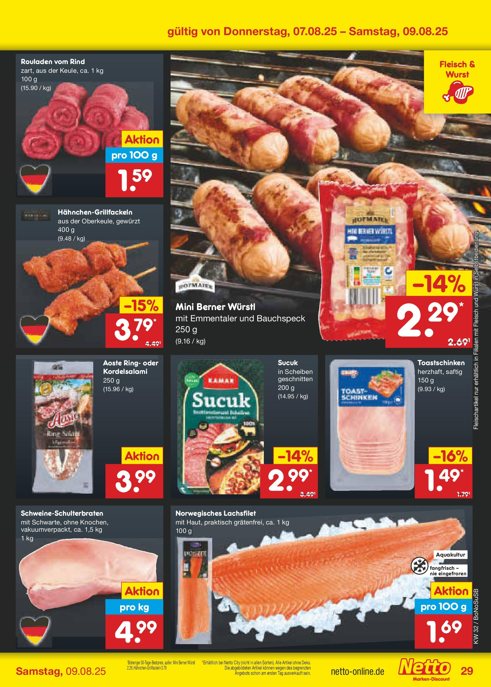 Netto Marken-Discount prospekt Stadtlohn (ab 04.08.2025) » Angebote | Seite: 49 | Produkte: Würstl, Toastschinken, Wurst, Schinken Netto Marken-Discount prospekt Stadtlohn (ab 04.08.2025) » Angebote | Seite: 49 | Produkte: Würstl, Toastschinken, Wurst, Schinken