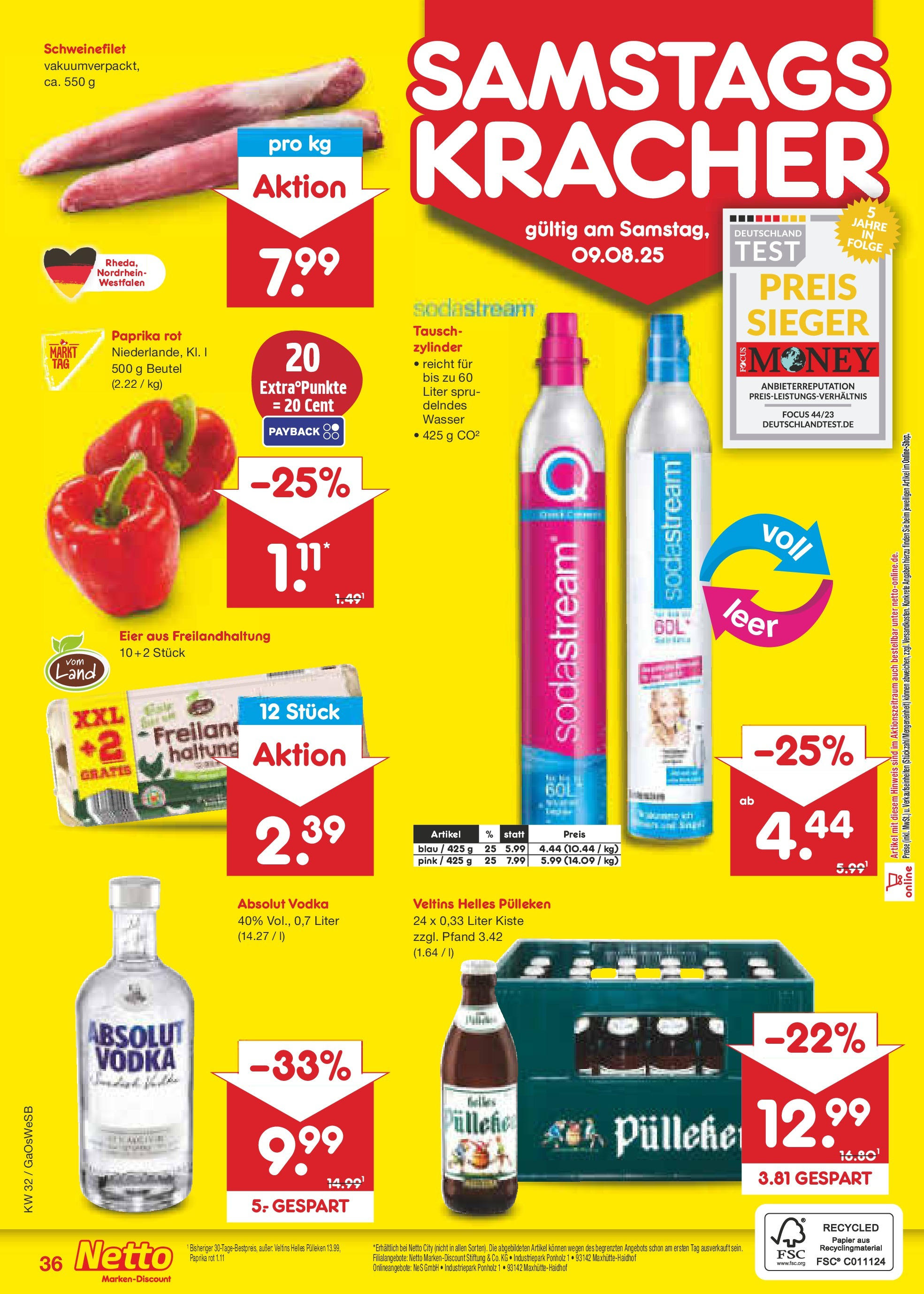 Netto Marken-Discount prospekt Moormerland (ab 04.08.2025) » Angebote | Seite: 60 | Produkte: Wasser, Paprika, Veltins, Sodastream Netto Marken-Discount prospekt Moormerland (ab 04.08.2025) » Angebote | Seite: 60 | Produkte: Wasser, Paprika, Veltins, Sodastream