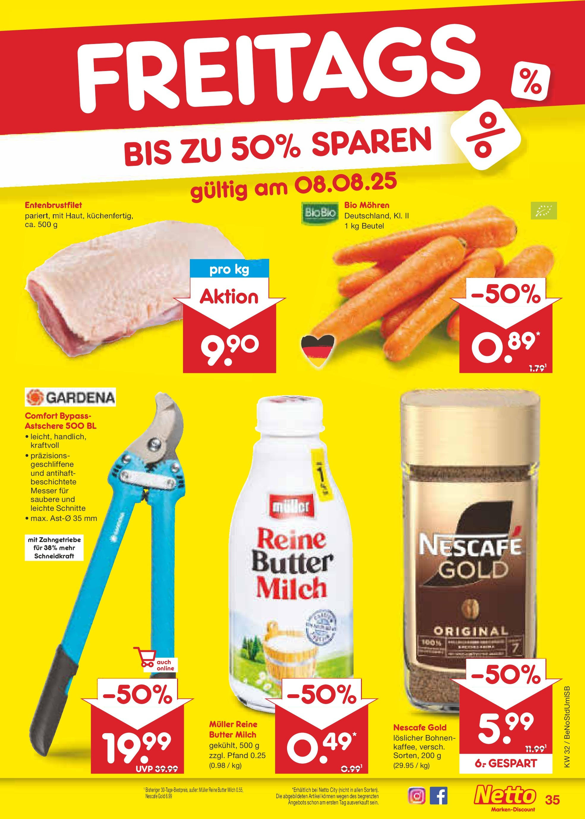 Netto Marken-Discount prospekt Berlin-Spandau (ab 04.08.2025) » Angebote | Seite: 59 | Produkte: Nescafe, Milch, Butter, Mohren Netto Marken-Discount prospekt Berlin-Spandau (ab 04.08.2025) » Angebote | Seite: 59 | Produkte: Nescafe, Milch, Butter, Mohren