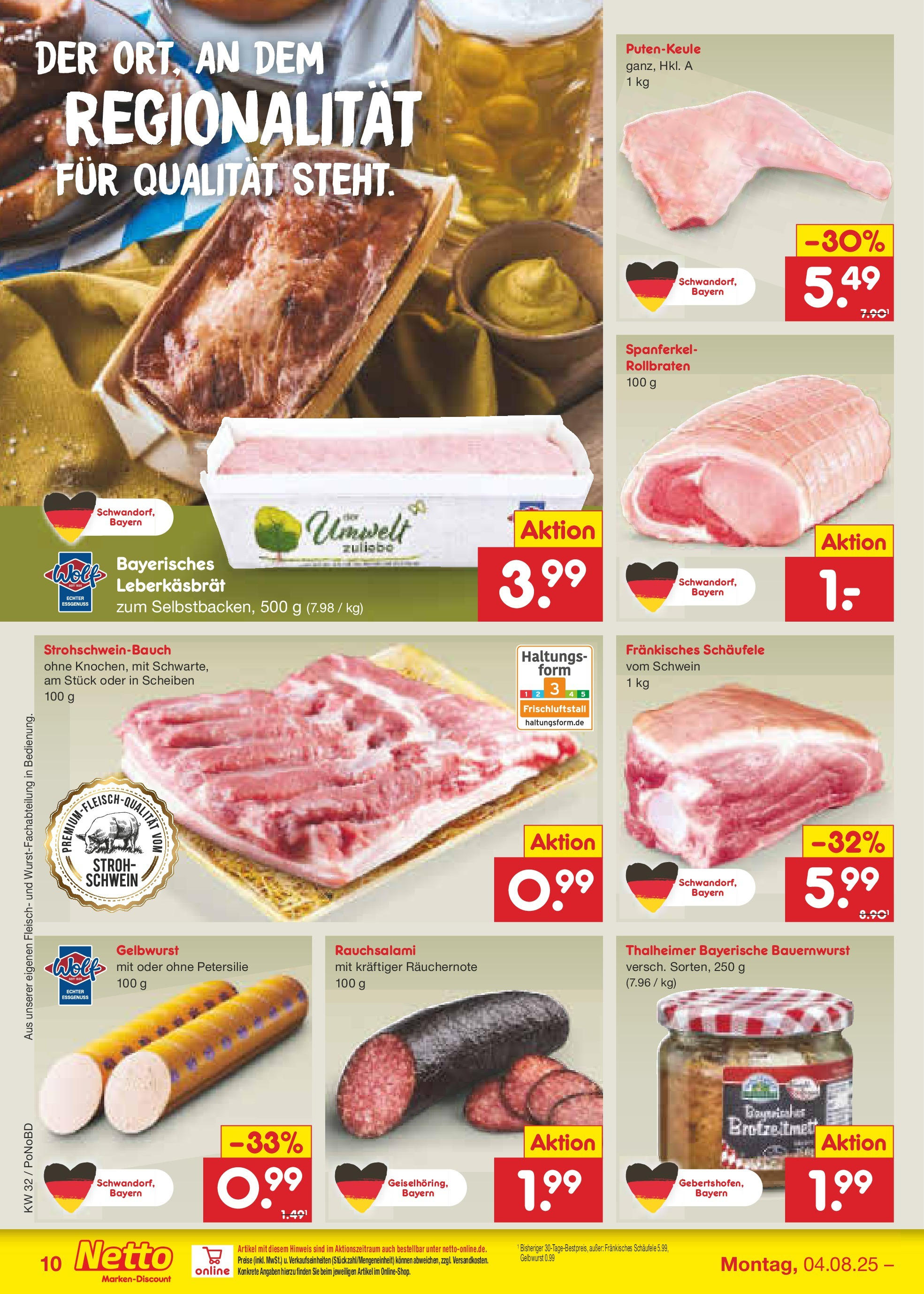 Netto Marken-Discount prospekt Selb (ab 04.08.2025) » Angebote | Seite: 10 | Produkte: Petersilie, Fleisch Netto Marken-Discount prospekt Selb (ab 04.08.2025) » Angebote | Seite: 10 | Produkte: Petersilie, Fleisch