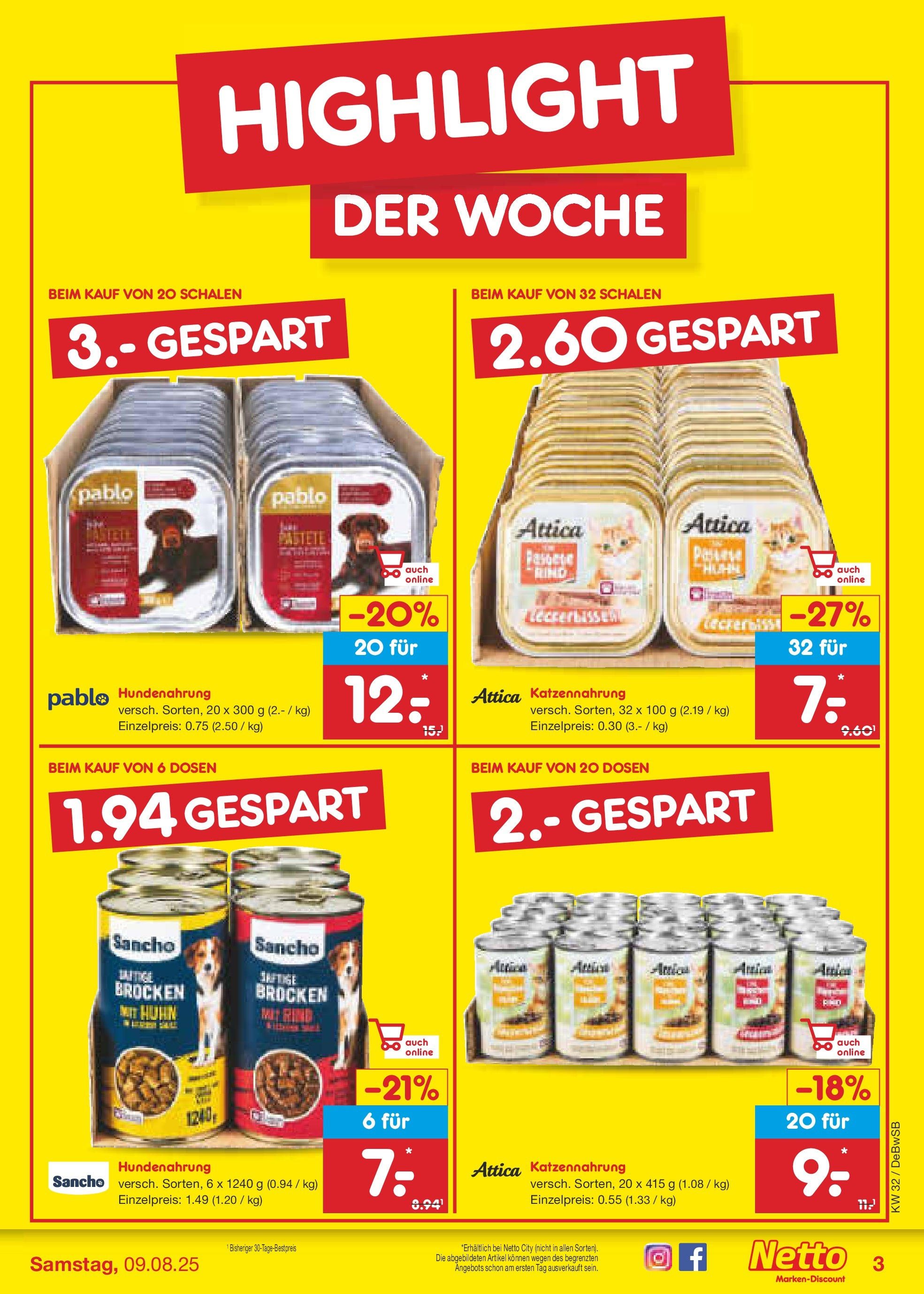 Netto Marken-Discount prospekt Waiblingen-Bittenfeld (ab 04.08.2025) » Angebote | Seite: 3 Netto Marken-Discount prospekt Waiblingen-Bittenfeld (ab 04.08.2025) » Angebote | Seite: 3