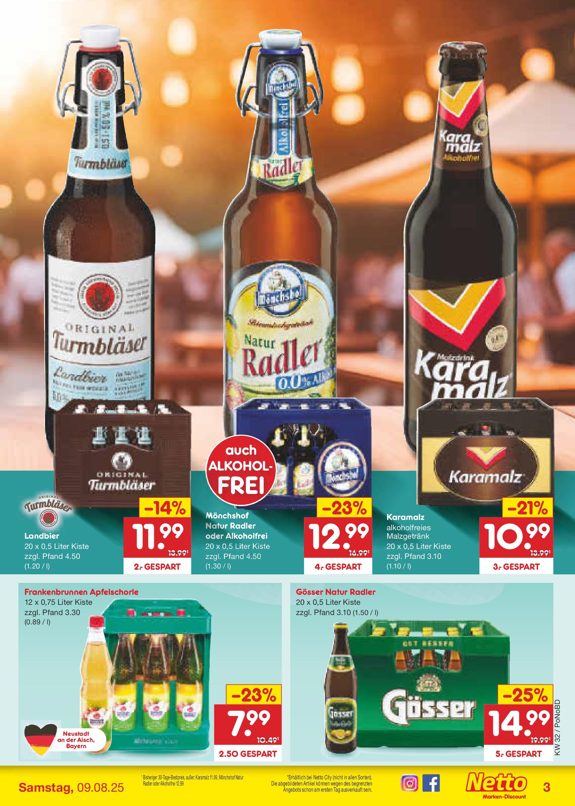 Netto Marken-Discount prospekt Selb (ab 04.08.2025) » Angebote | Seite: 37 | Produkte: Monchshof, Radler Netto Marken-Discount prospekt Selb (ab 04.08.2025) » Angebote | Seite: 37 | Produkte: Monchshof, Radler
