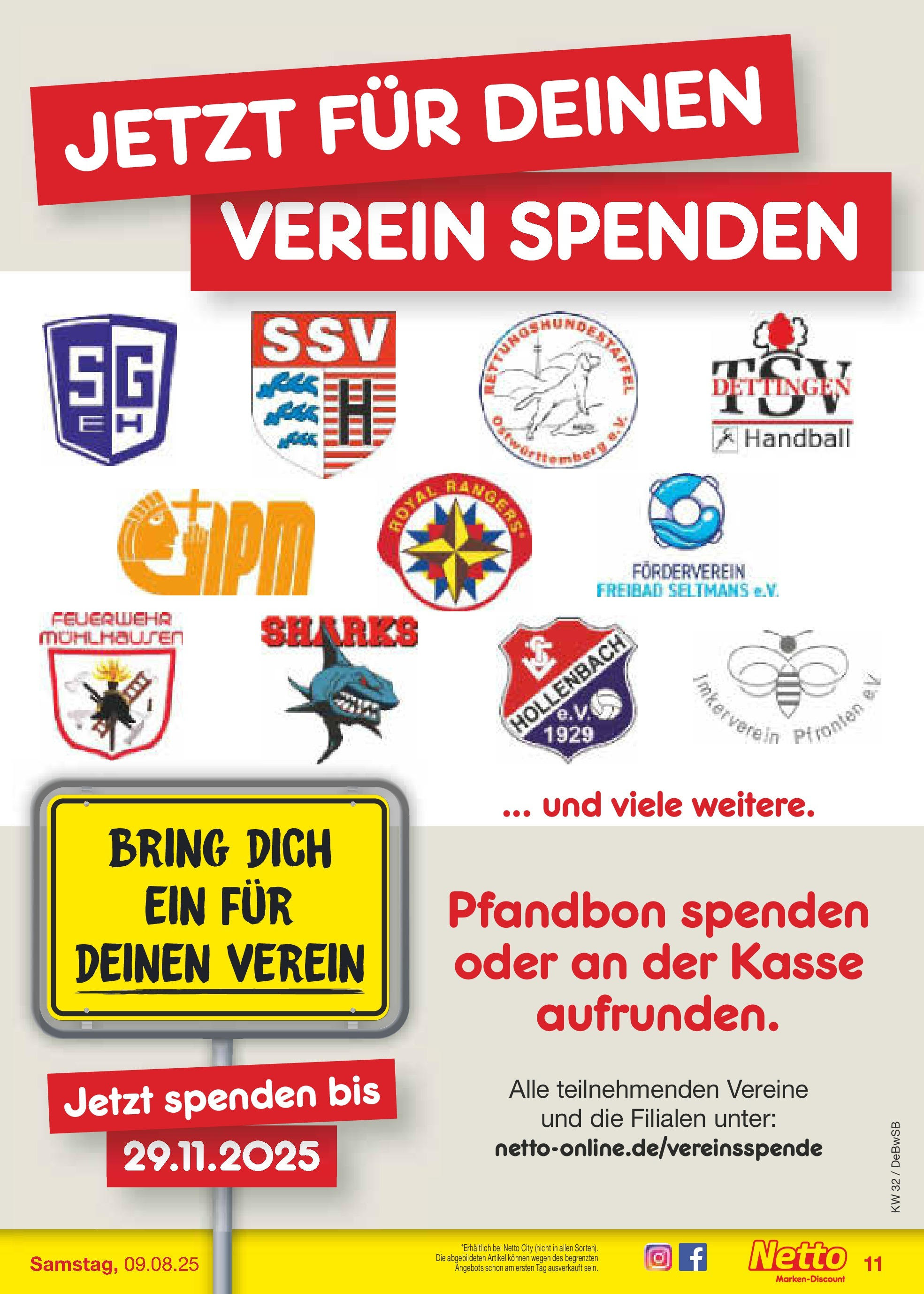 Netto Marken-Discount prospekt Waiblingen-Bittenfeld (ab 04.08.2025) » Angebote | Seite: 15 | Produkte: Handball Netto Marken-Discount prospekt Waiblingen-Bittenfeld (ab 04.08.2025) » Angebote | Seite: 15 | Produkte: Handball