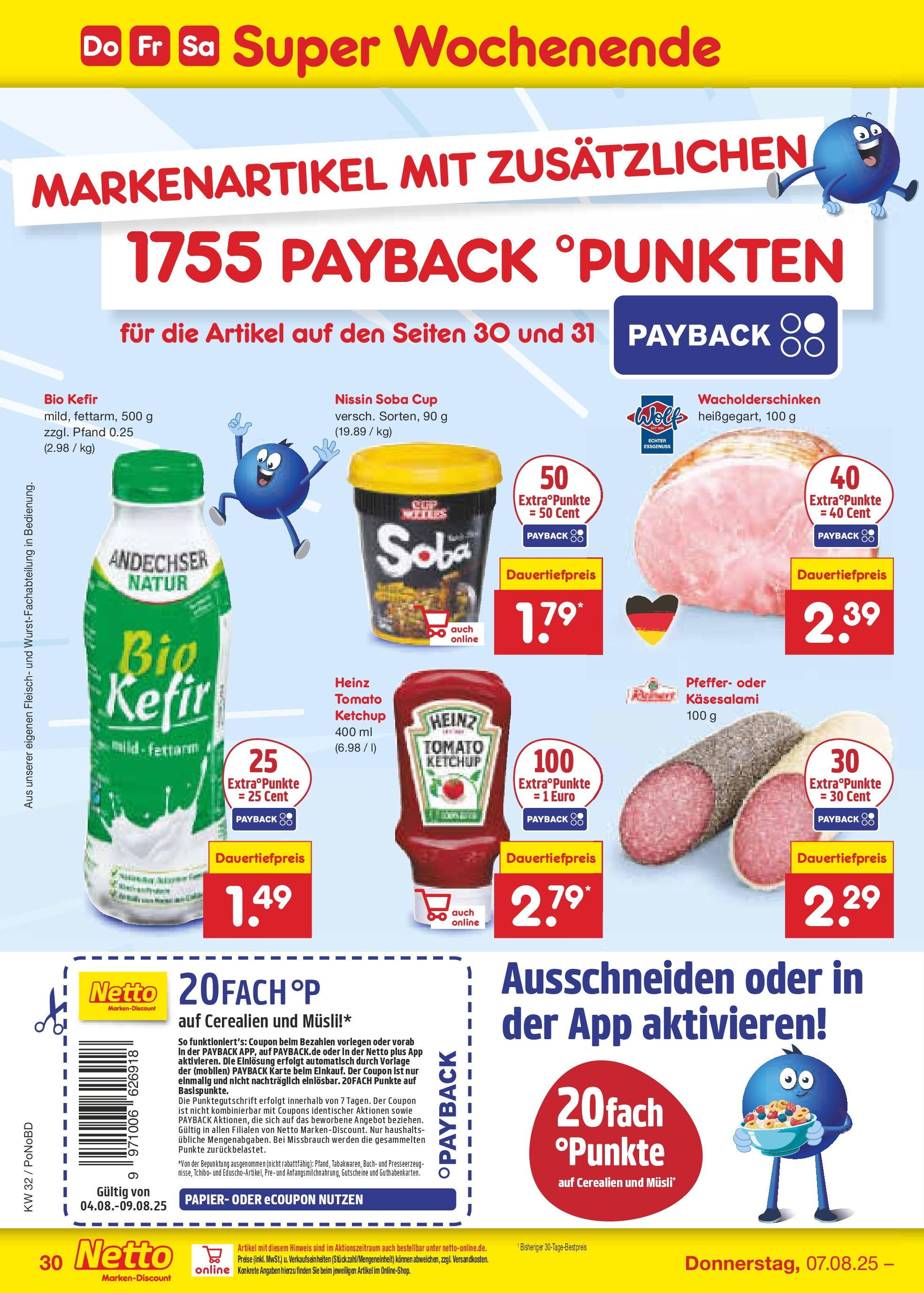 Netto Marken-Discount prospekt Selb (ab 04.08.2025) » Angebote | Seite: 48 | Produkte: Musli, Pfeffer, Ketchup, Fleisch Netto Marken-Discount prospekt Selb (ab 04.08.2025) » Angebote | Seite: 48 | Produkte: Musli, Pfeffer, Ketchup, Fleisch