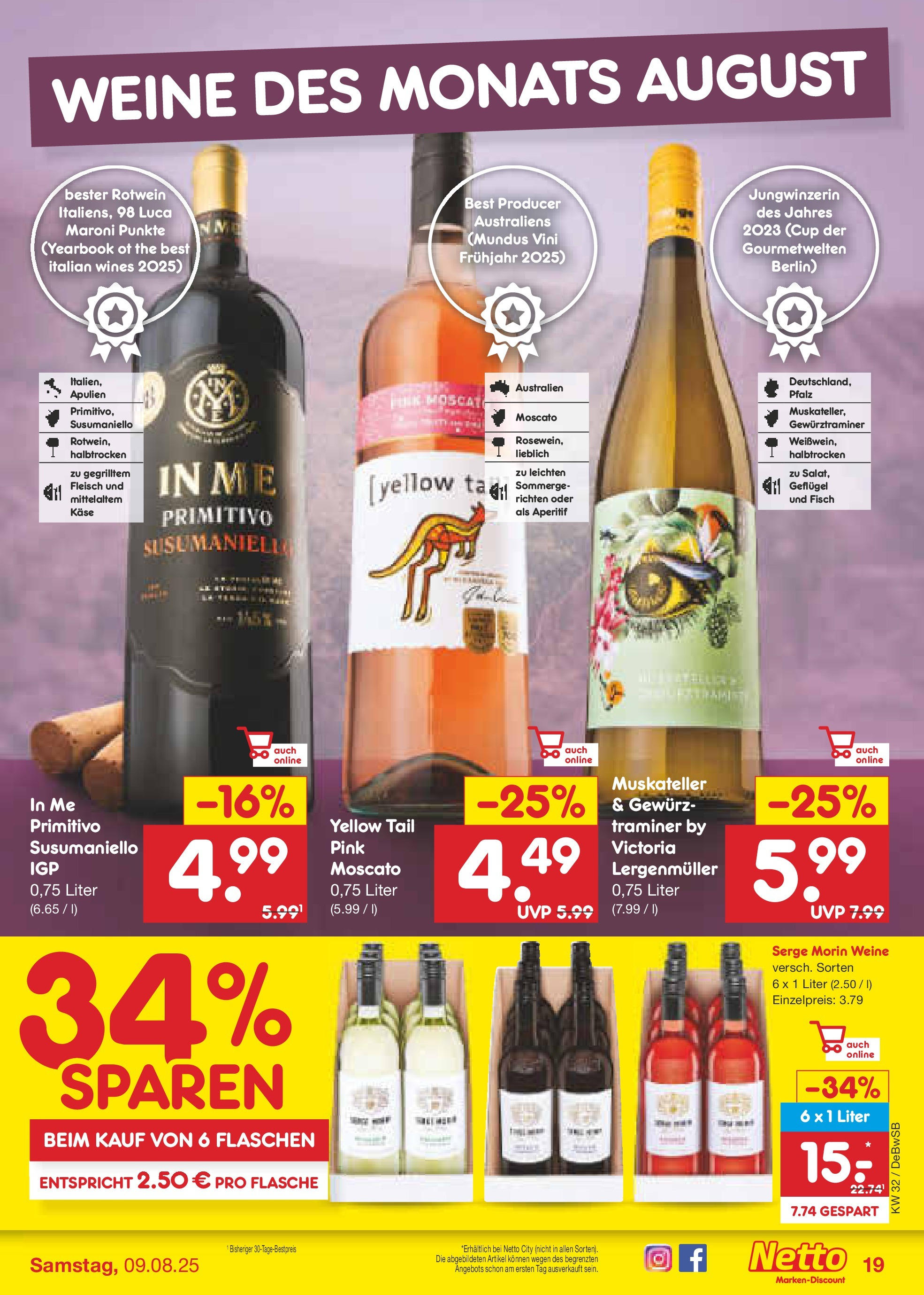 Netto Marken-Discount prospekt Waiblingen-Bittenfeld (ab 04.08.2025) » Angebote | Seite: 29 | Produkte: Käse, Rotwein, Fisch, Fleisch Netto Marken-Discount prospekt Waiblingen-Bittenfeld (ab 04.08.2025) » Angebote | Seite: 29 | Produkte: Käse, Rotwein, Fisch, Fleisch