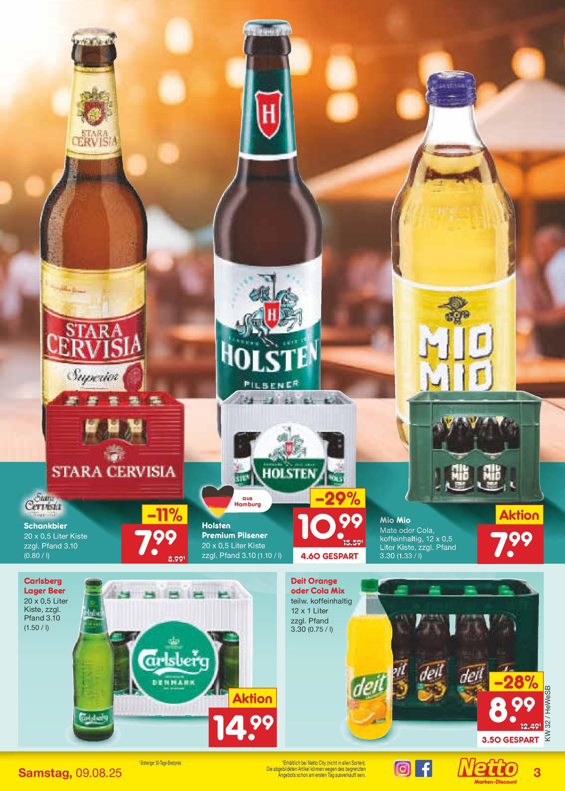 Netto Marken-Discount prospekt Brietlingen (ab 04.08.2025) » Angebote | Seite: 35 | Produkte: Carlsberg, Cola, Holsten Netto Marken-Discount prospekt Brietlingen (ab 04.08.2025) » Angebote | Seite: 35 | Produkte: Carlsberg, Cola, Holsten
