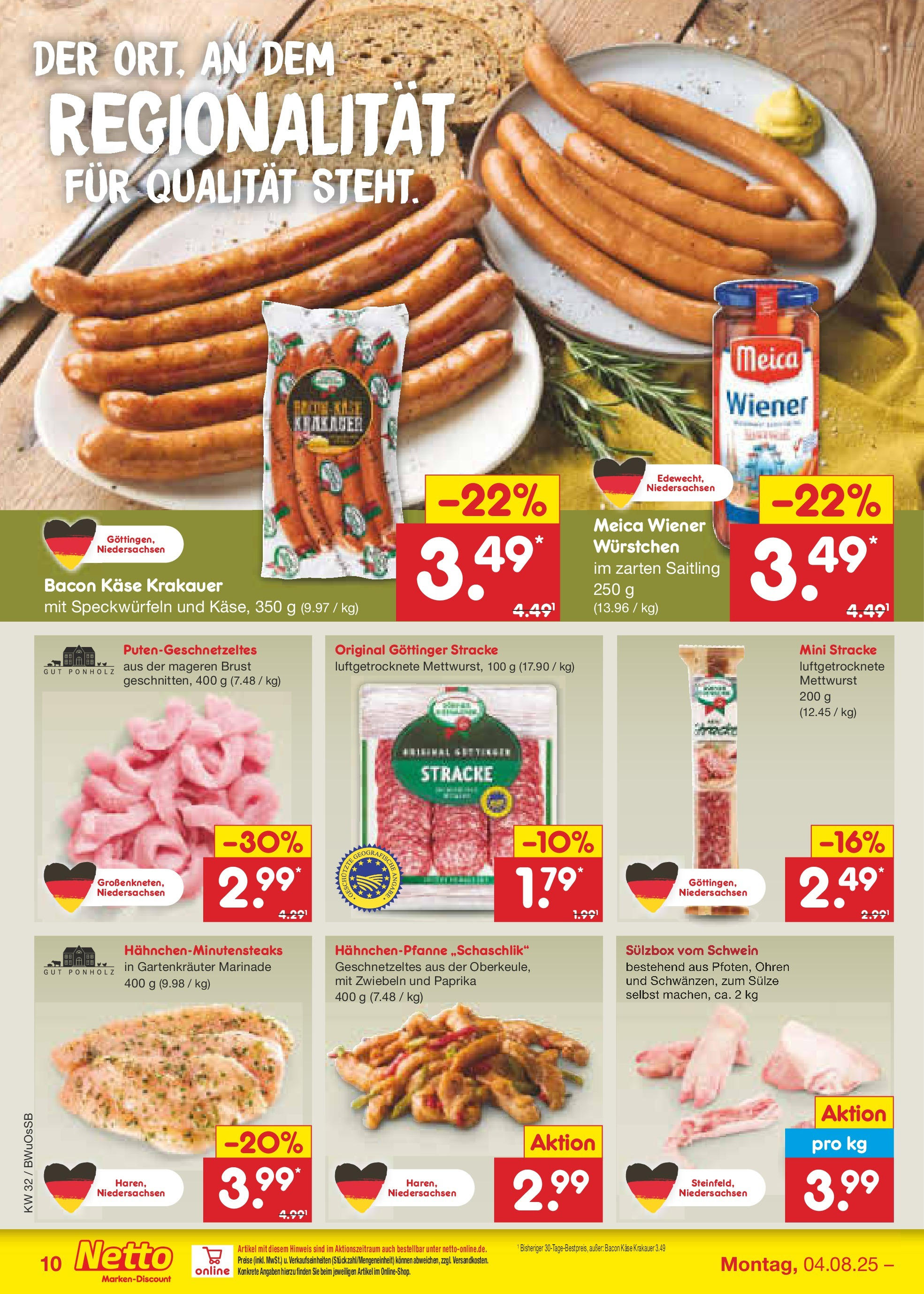 Netto Marken-Discount prospekt Osterode (ab 04.08.2025) » Angebote | Seite: 12 | Produkte: Käse, Meica, Zwiebeln, Paprika Netto Marken-Discount prospekt Osterode (ab 04.08.2025) » Angebote | Seite: 12 | Produkte: Käse, Meica, Zwiebeln, Paprika